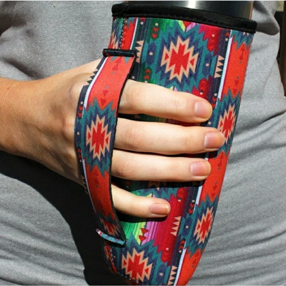 TUMBLER Aztec Print Drink Sleeve 💚